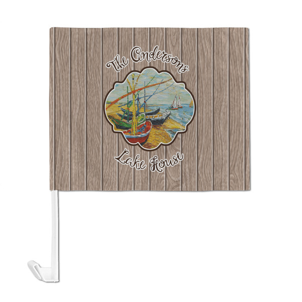 Lake House Car Flag - Large - FRONT
