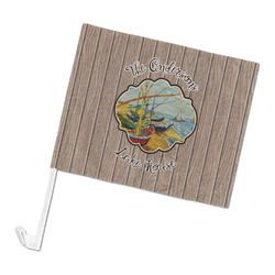 Lake House Car Flag - Large (Personalized)