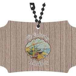 Lake House Rear View Mirror Ornament (Personalized)