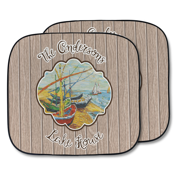 Custom Lake House Car Sun Shade - Two Piece (Personalized)