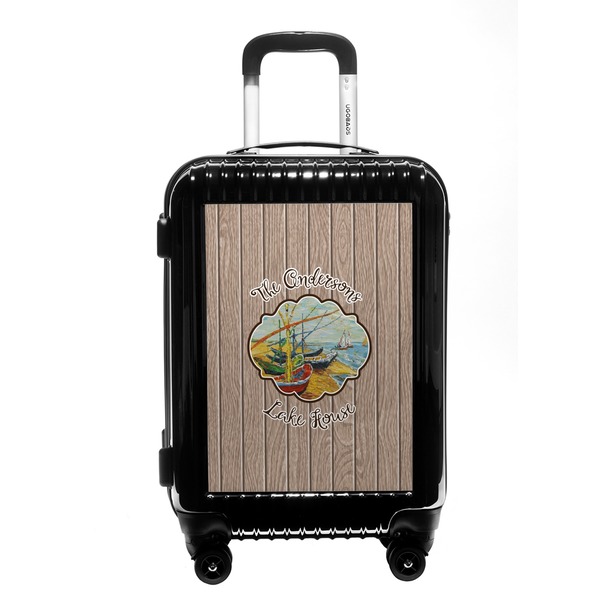 Custom Lake House Carry On Hard Shell Suitcase (Personalized)