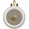 Lake House Ceramic Ball Ornament (Personalized)
