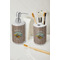 Lake House Ceramic Bathroom Accessories - LIFESTYLE (toothbrush holder & soap dispenser)