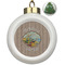Lake House Ceramic Ball Ornament - Christmas Tree (Personalized)