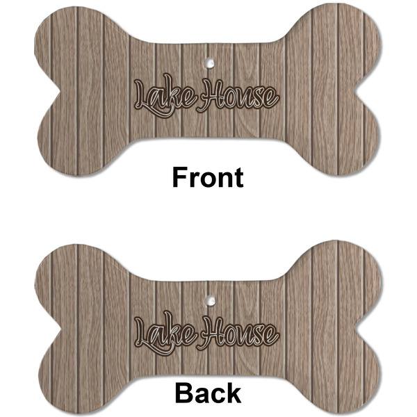 Lake House Ceramic Flat Ornament - Bone Front & Back (APPROVAL)