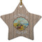 Lake House Ceramic Flat Ornament - Star (Front)