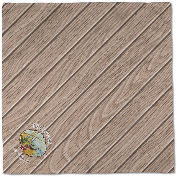 Lake House Cloth Napkins - Personalized Dinner (Full Open)