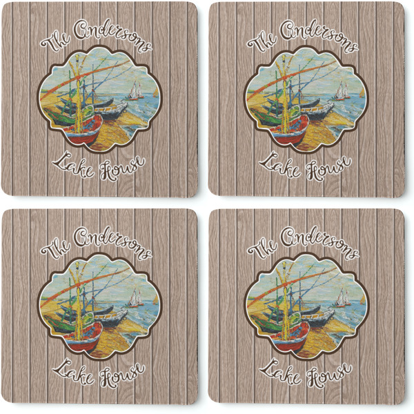 Lake House Coaster Rubber Back - Apvl