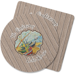 Lake House Rubber Backed Coaster (Personalized)