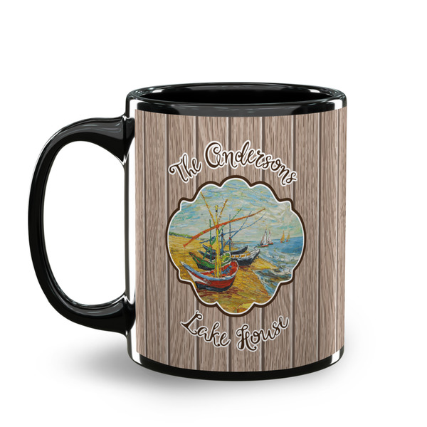 Lake House Coffee Mug - 11 oz - Black