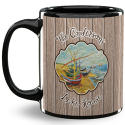 Lake House 11 Oz Coffee Mug - Black (Personalized)