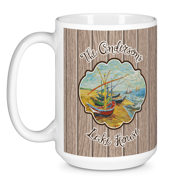 Lake House Coffee Mug - 15 oz - White