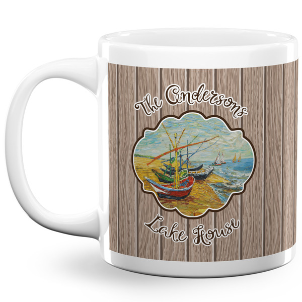 Custom Lake House 20 Oz Coffee Mug - White (Personalized)