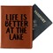 Lake House Cognac Leather Passport Holder With Passport - Main