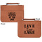 Lake House Cognac Leatherette Bible Covers - Small Double Sided Apvl