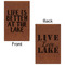 Lake House Cognac Leatherette Journal - Double Sided - Apvl