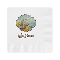 Lake House Coined Cocktail Napkins (Personalized)