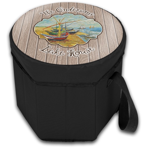 Lake House 2 Collapsible Personalized Cooler & Seat (Closed)