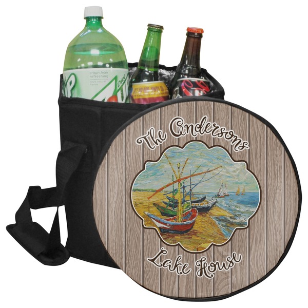 Custom Lake House Collapsible Cooler & Seat (Personalized)