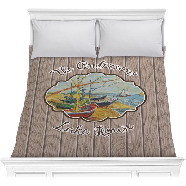 Custom Lake House Comforter - Full / Queen (Personalized)