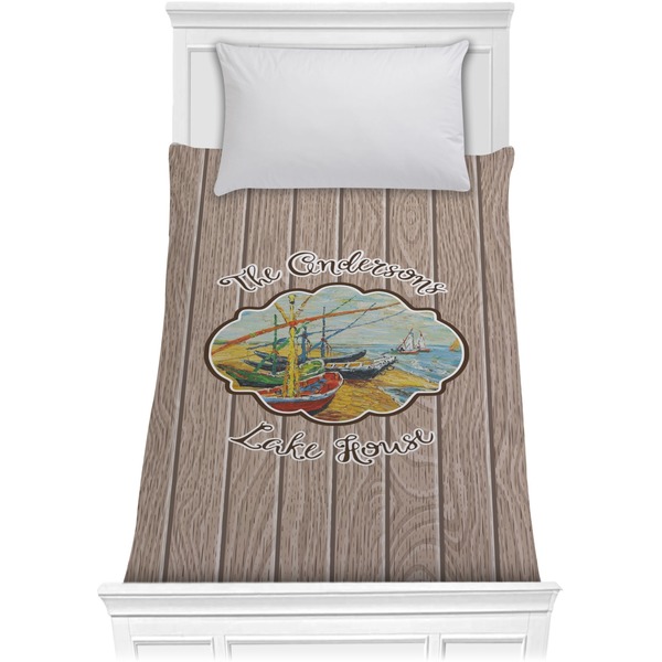 Custom Lake House Comforter - Twin XL (Personalized)