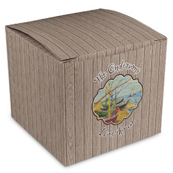 Lake House Cube Favor Gift Boxes (Personalized)