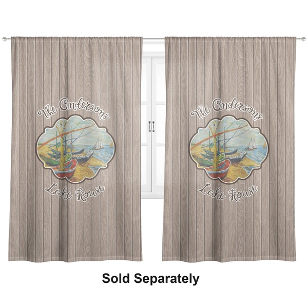 Custom Lake House Curtain Panel - Custom Size (Personalized)