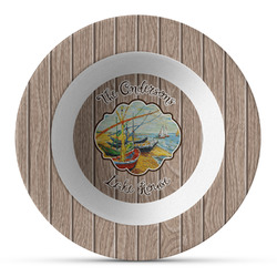 Lake House Plastic Bowl - Microwave Safe - Composite Polymer (Personalized)