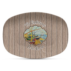 Lake House Plastic Platter - Microwave & Oven Safe Composite Polymer (Personalized)