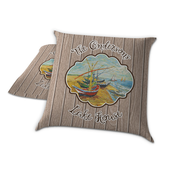 Lake House Decorative Pillow Case - TWO