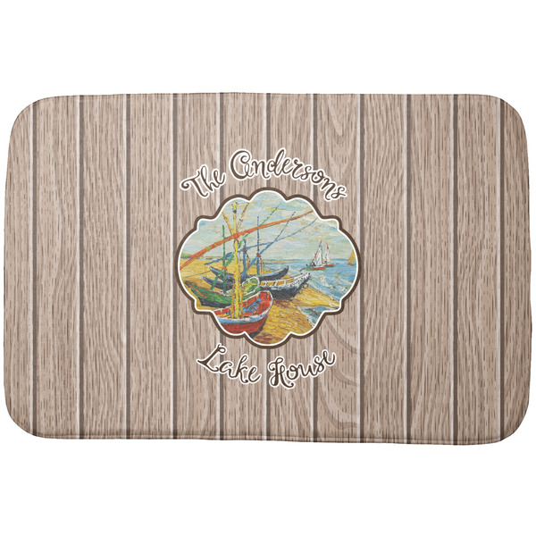 Custom Lake House Dish Drying Mat (Personalized)