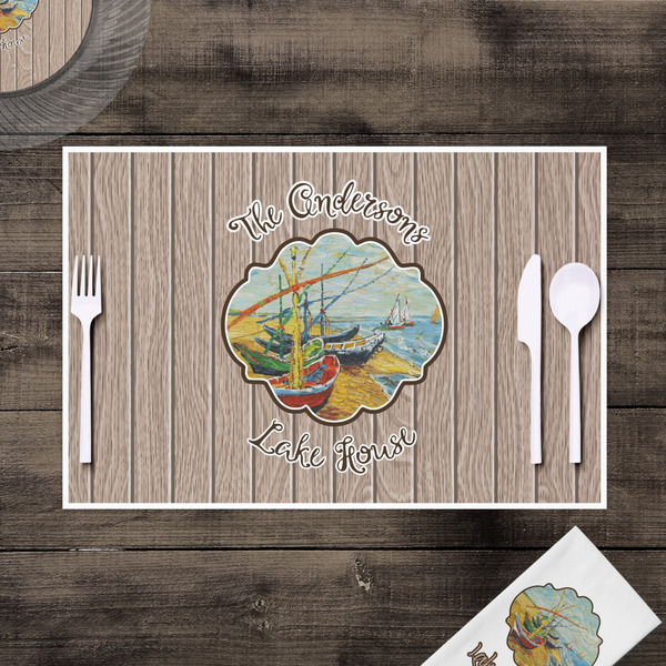 Lake House Disposable Paper Placemat - In Context