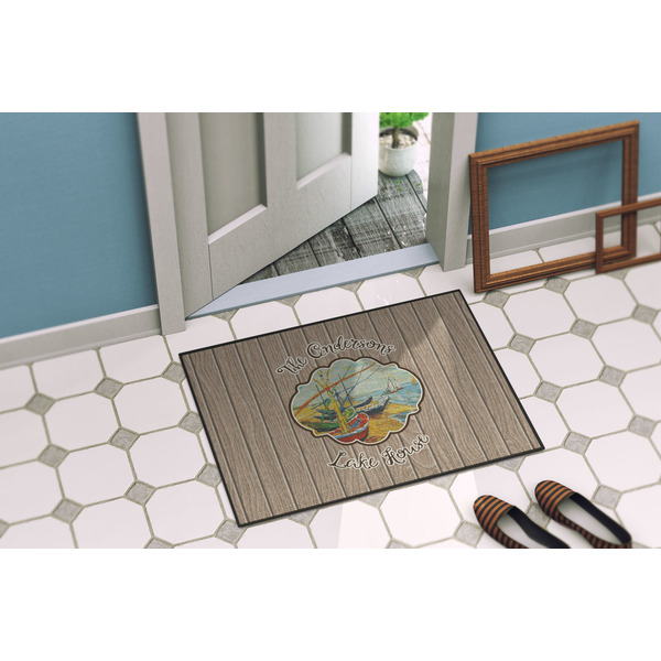 Lake House Door Mat Lifestyle