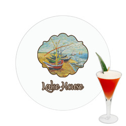 Lake House Printed Drink Topper -  2.5" (Personalized)