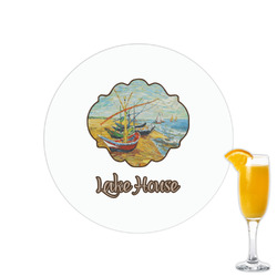 Lake House Printed Drink Topper - 2.15" (Personalized)