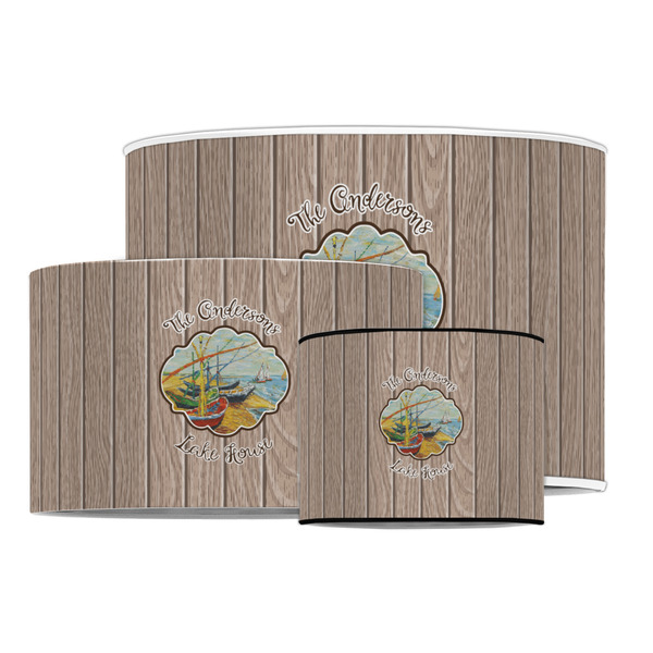 Lake House Drum Lampshades - MAIN