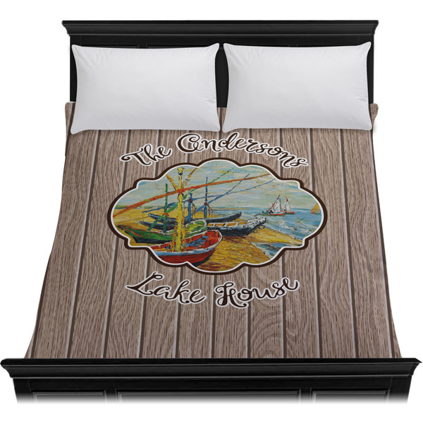 Lake House Duvet Cover - Queen - On Bed - No Prop