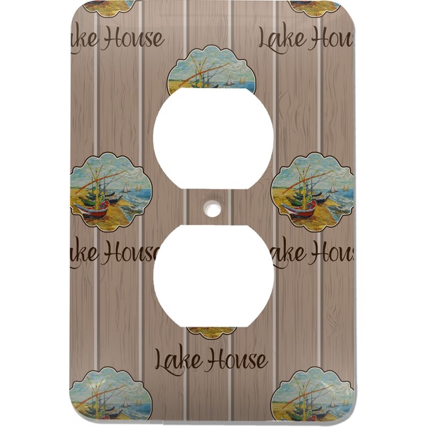 Custom Lake House Electric Outlet Plate (Personalized)