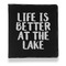 Lake House Leather Binder - 1" - Black - Front View