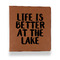 Lake House Leather Binder - 1" - Rawhide (Personalized)