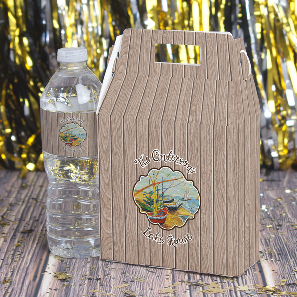 Lake House Gable Favor Box - In Context