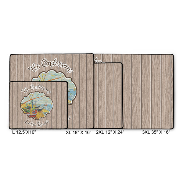 Lake House Gaming Mats - SIZE CHART