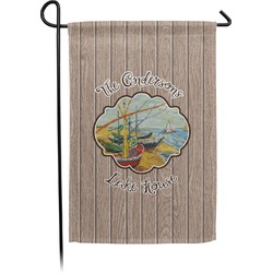 Lake House Small Garden Flag - Double Sided w/ Name or Text