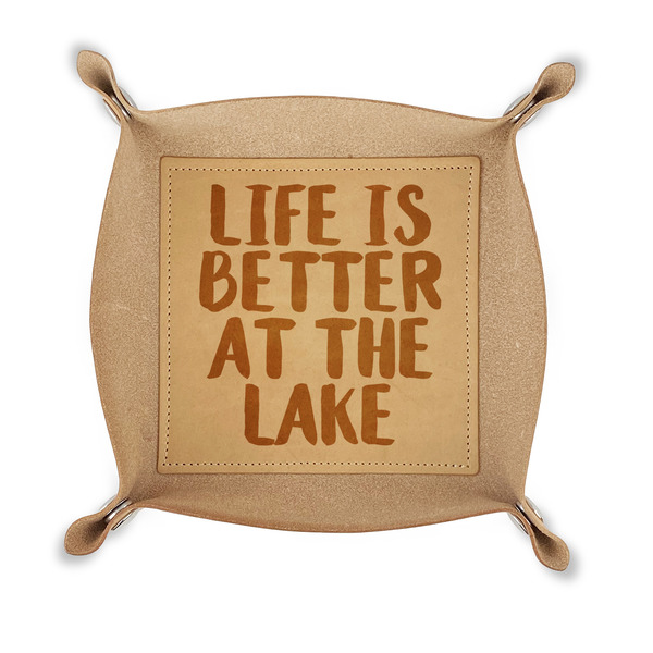 Custom Lake House Genuine Leather Dice Tray