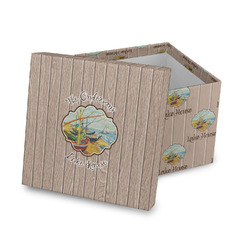 Lake House Gift Box with Lid - Canvas Wrapped (Personalized)