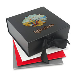 Lake House Gift Box with Magnetic Lid (Personalized)
