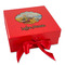 Lake House Gift Boxes with Magnetic Lid - Red - Front