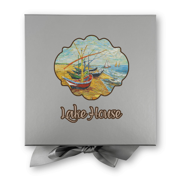 Lake House Gift Boxes with Magnetic Lid - Silver - Approval