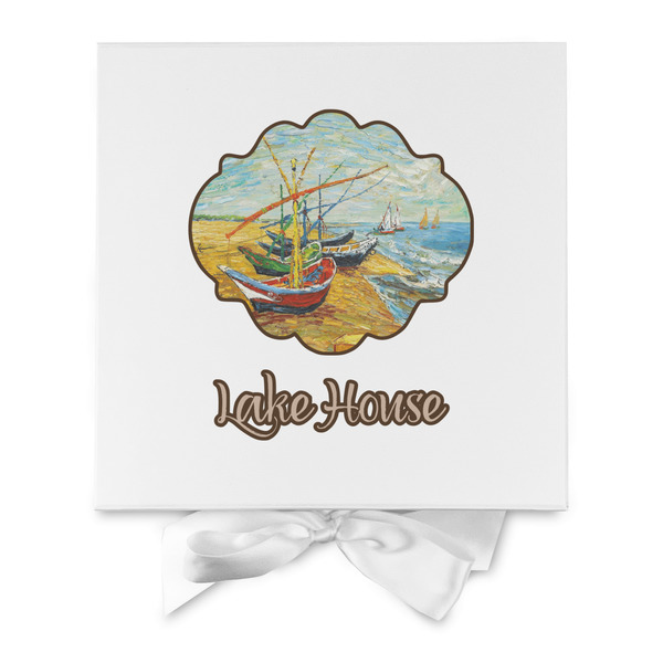 Lake House Gift Boxes with Magnetic Lid - White - Approval