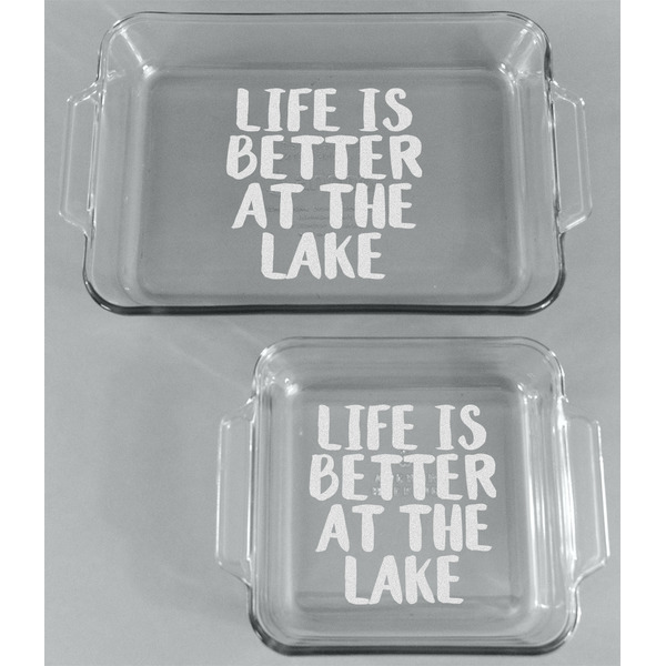 Lake House Glass Baking Dish Set - FRONT